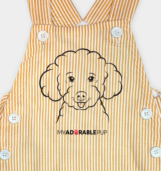 Peach Orange Toddler Overall