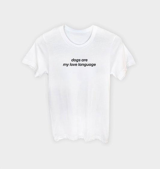 Dogs are my Love Language Simple T-shirt