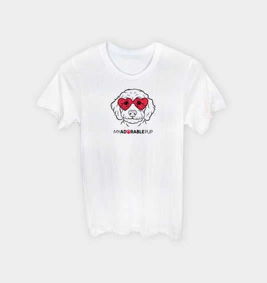 Heart Glasses Valentine Unisex T-shirt