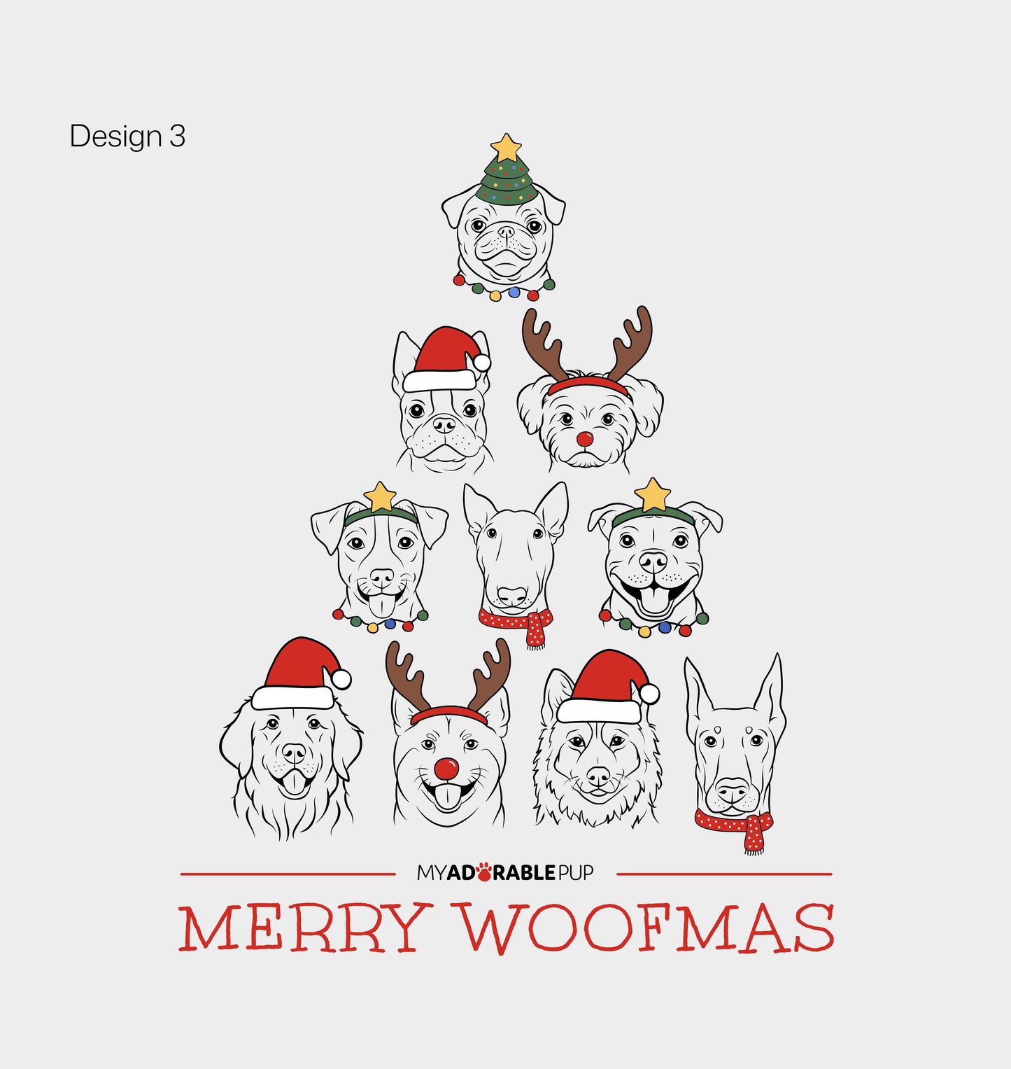 Woofmas Tree Kids T-Shirt