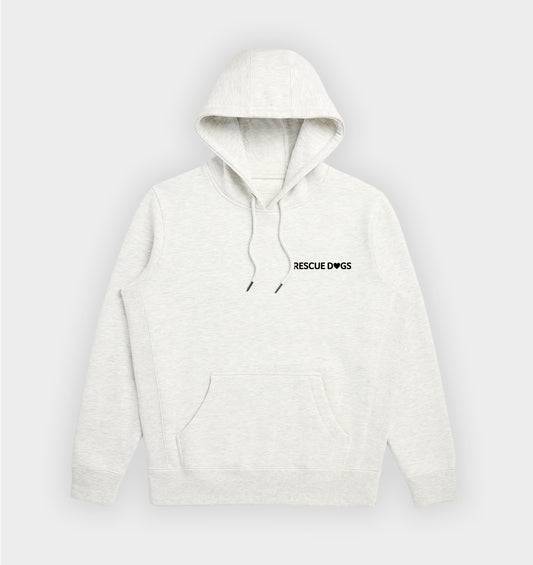 Love Rescue Dogs Ash Heather Luxe Haven Hoodie