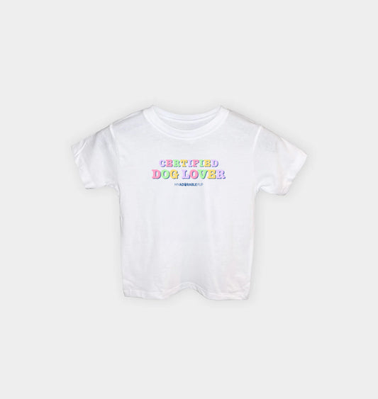 Certified Dog Lover Kids T-Shirt