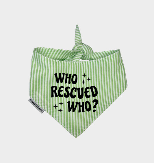 Who Rescued Who Signature Bandana