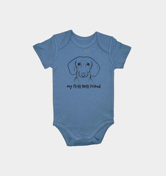 My First Best Friend Blue Onesie 3 Months