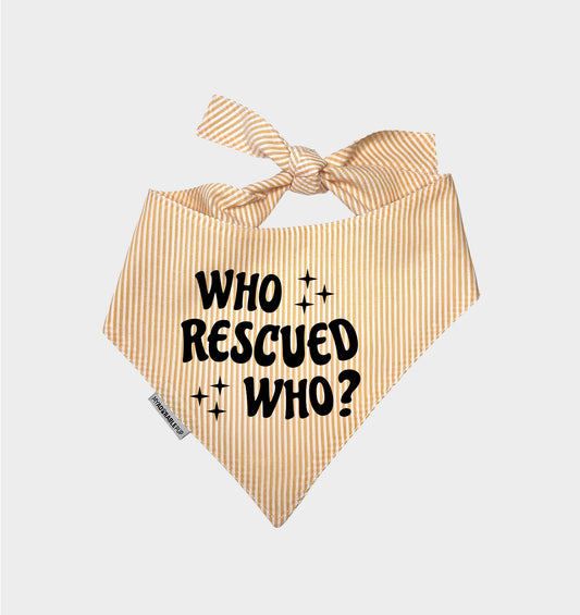 Who Rescued Who Signature Bandana