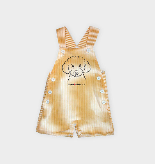 Peach Orange Toddler Overall