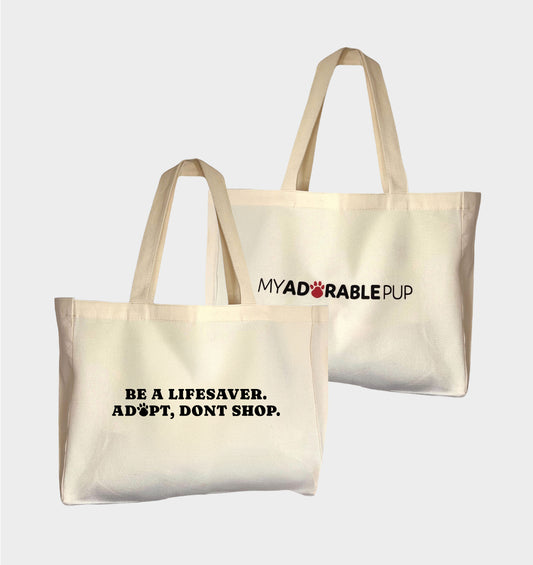 Be a Lifesaver Adopt Tote Bag