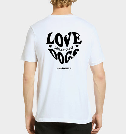 Love Rescue Dogs T-shirt