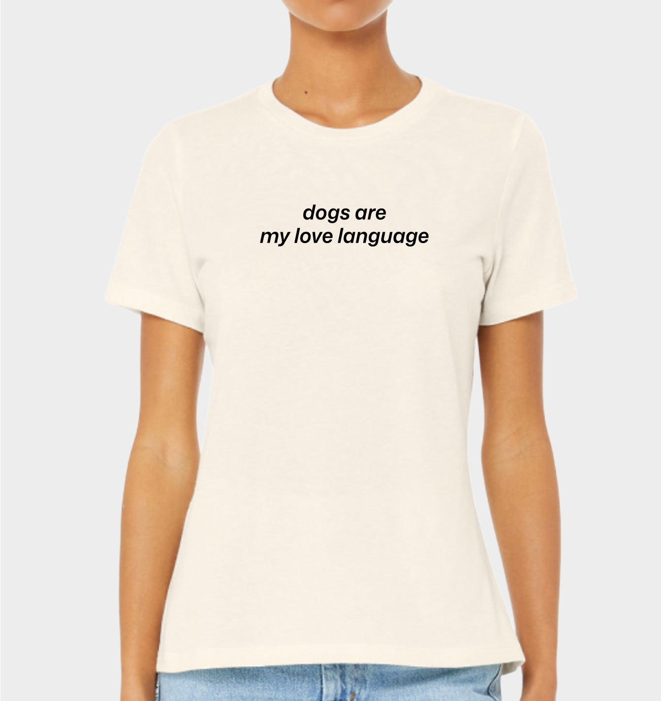 Dogs are my Love Language Simple T-shirt