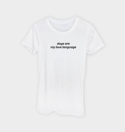 Dogs are my Love Language Simple T-shirt