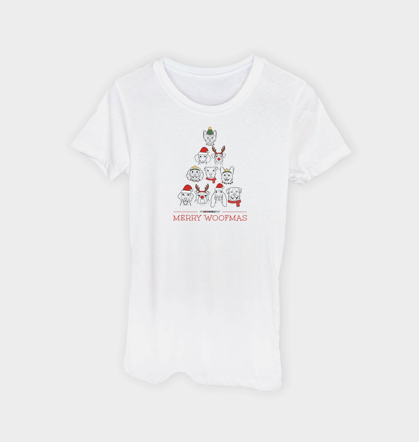 Woofmas Tree Women's T-Shirt
