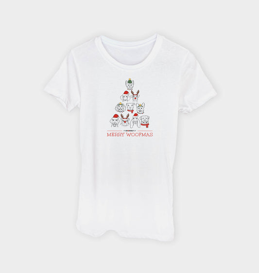 Woofmas Tree Women's T-Shirt