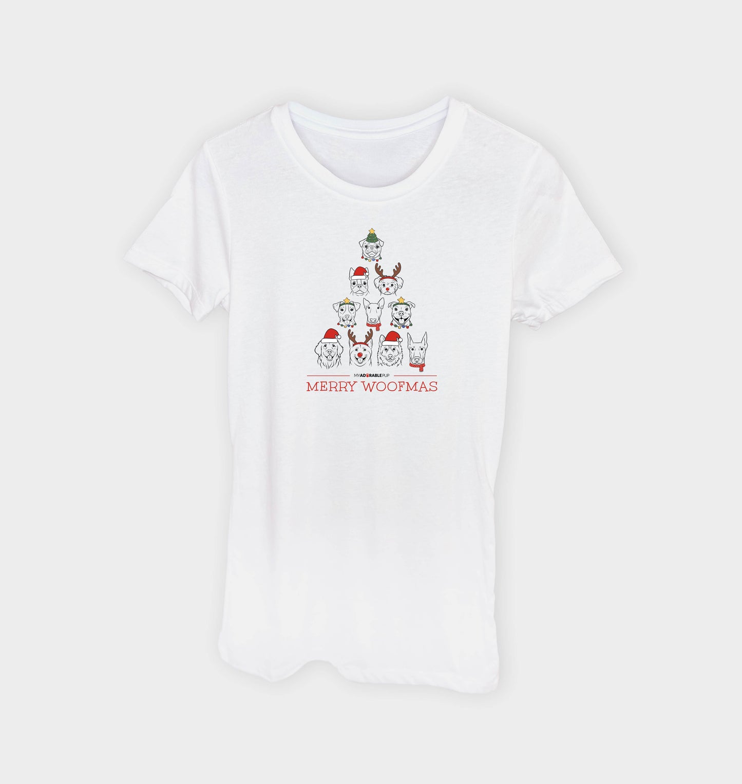 Woofmas Tree Women's T-Shirt