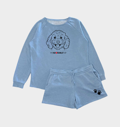 Misty Blue Soft Serve Short